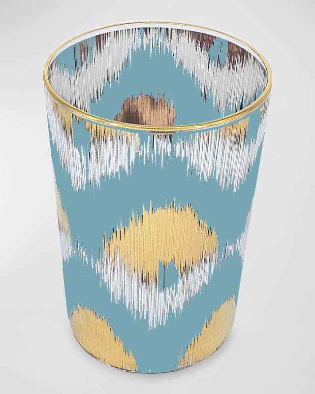 Ikat Gold Water Glasses, Set of 4