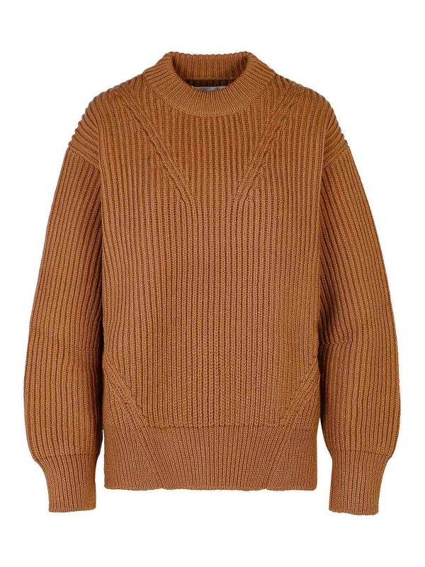 Jil Sander Pull Col Rond - Marron