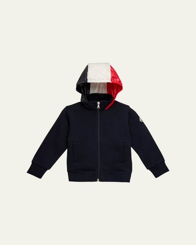 Boy's Tri-Stripe Hoodie, Size 4-