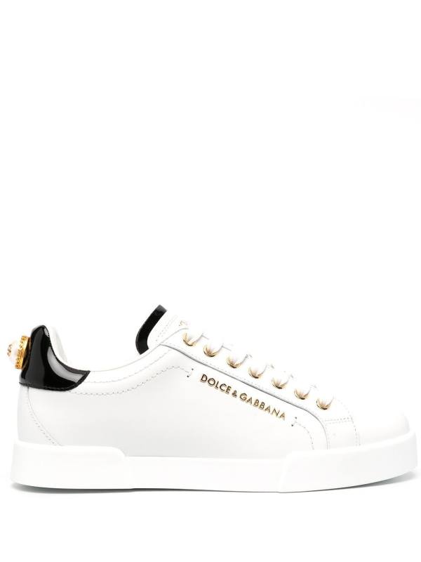 logo-embellished low-top sneakers