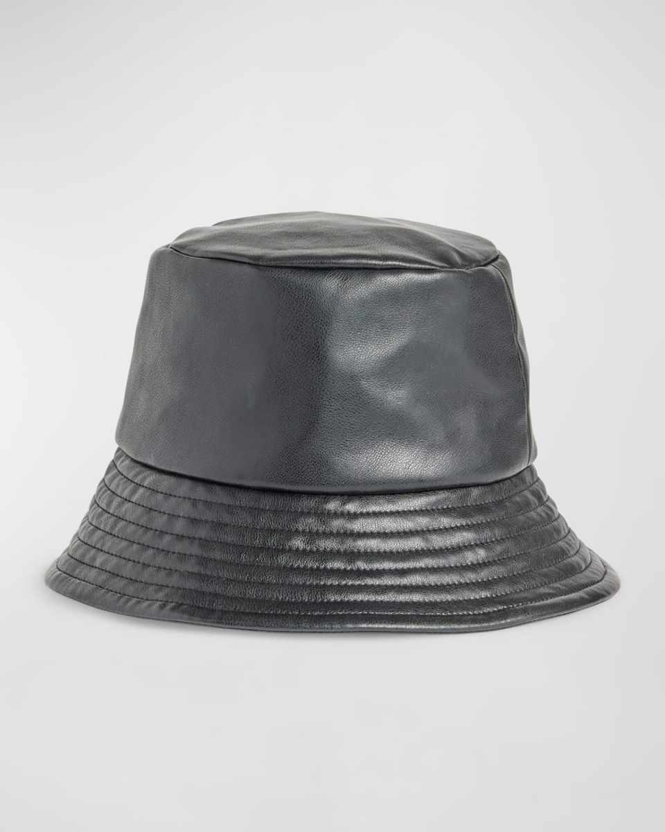 Metallic Pom Bucket Hat