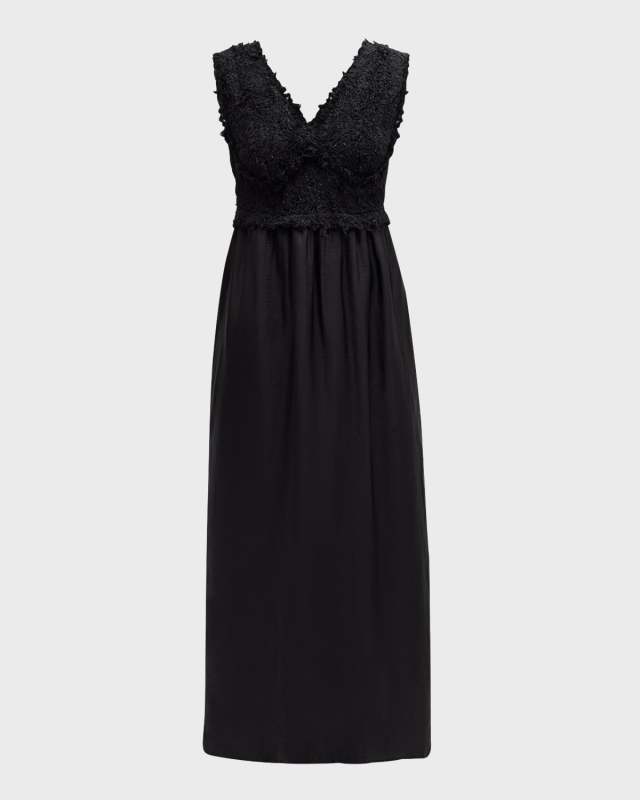 Felted Long A-Line Dress