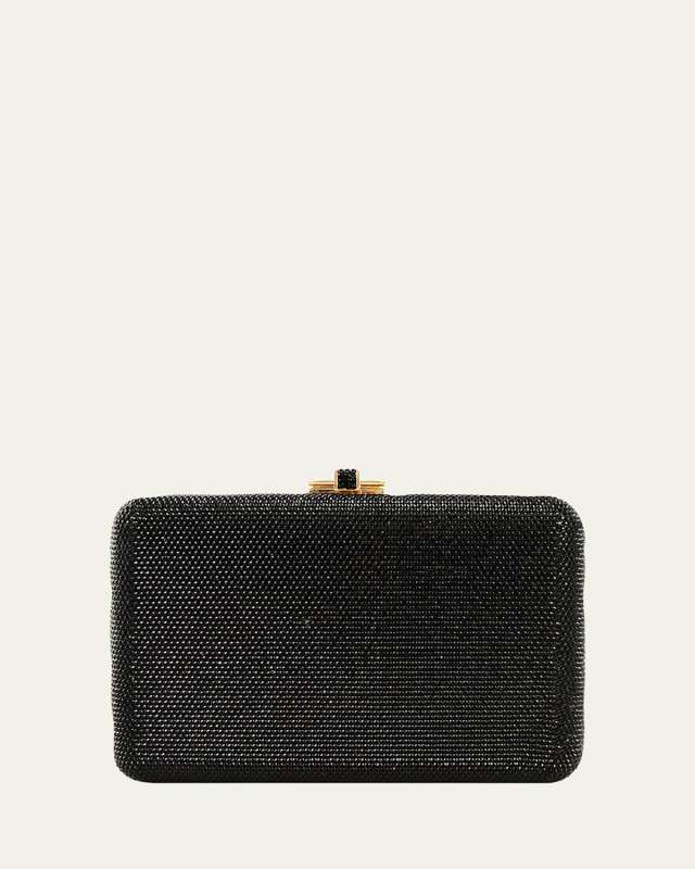 Slim Slide Crystal Evening Clutch Bag