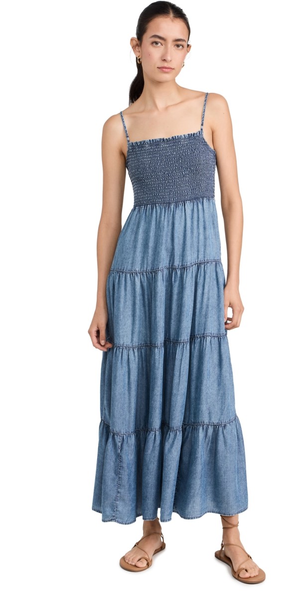 Z Supply Balos Dress Washed Chambray