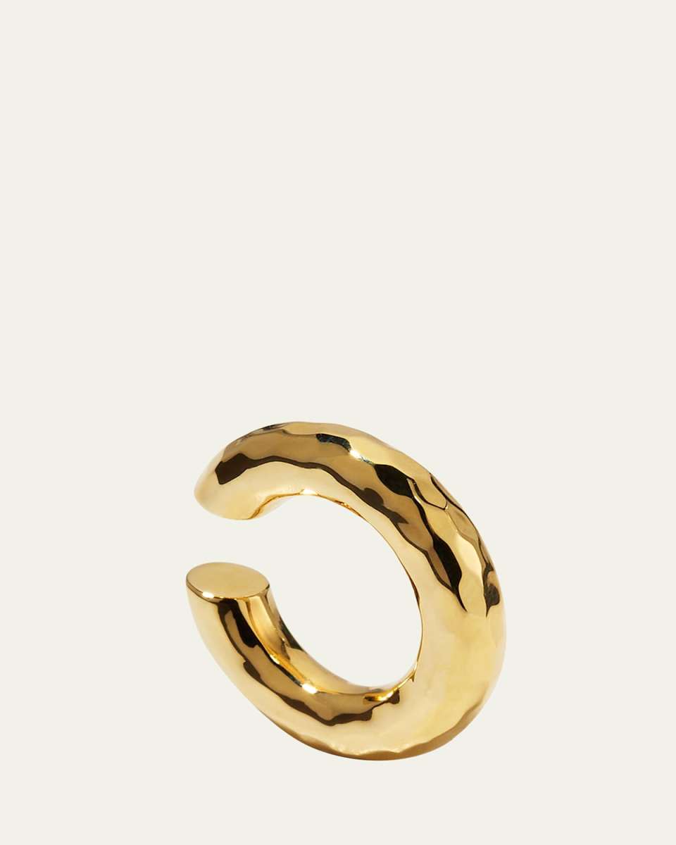 Hammered Ear Cuff in 18K Gold
