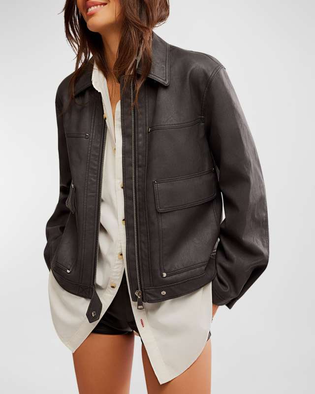 Blair Vegan Leather Jacket
