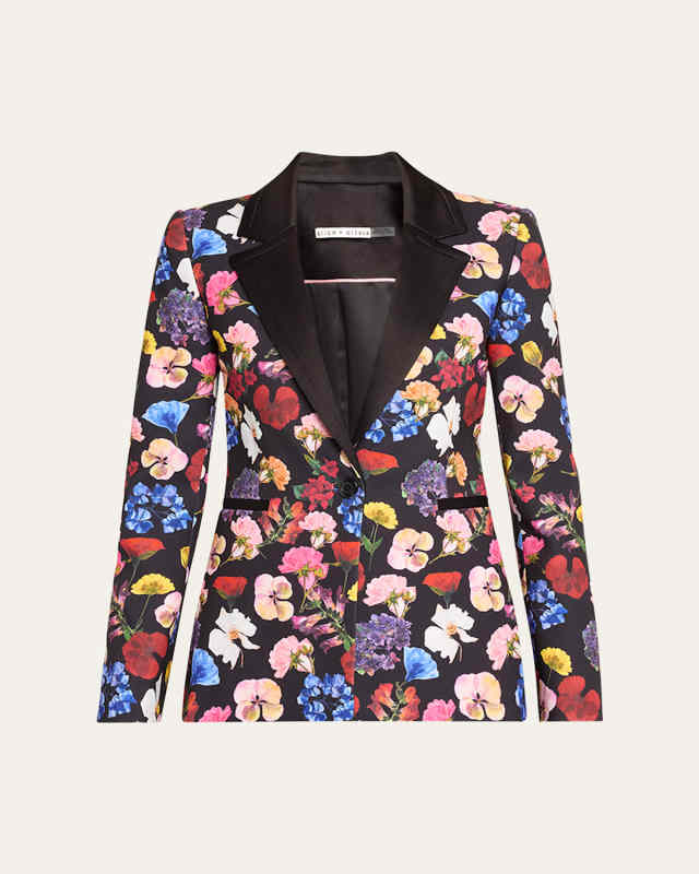 Timeless Blossom Hundley Notch Collar Fitted Blazer