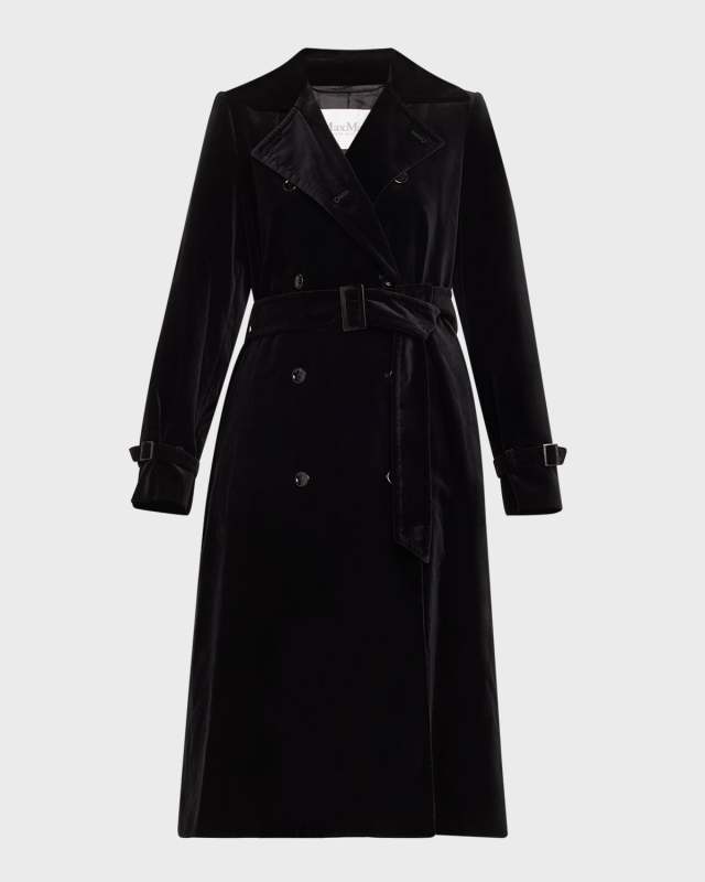 Lana Belted Cotton Gabardine Trench Coat