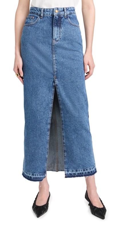 Philosophy di Lorenzo Serafini Denim Skirt Blue