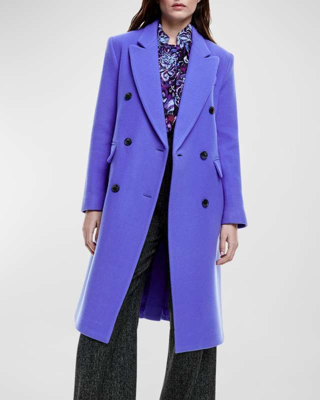 Double-Breasted Wool Overcoat