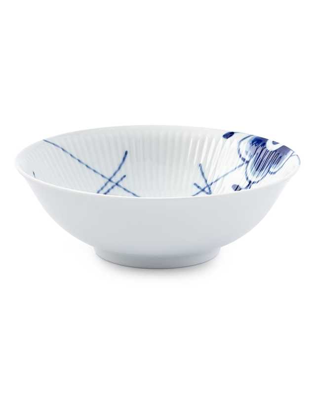 Blue Fluted Mega Cereal Bowl