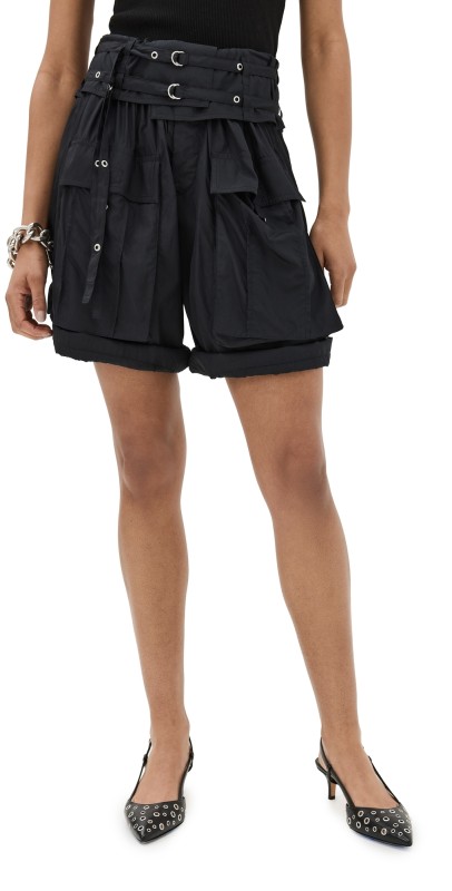 Isabel Marant Heidi Shorts Faded Black