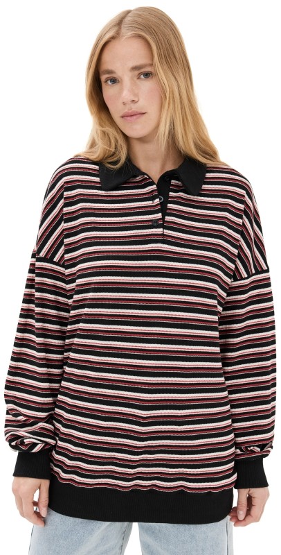 Lioness Rugby Jersey Top Porcelain Multi