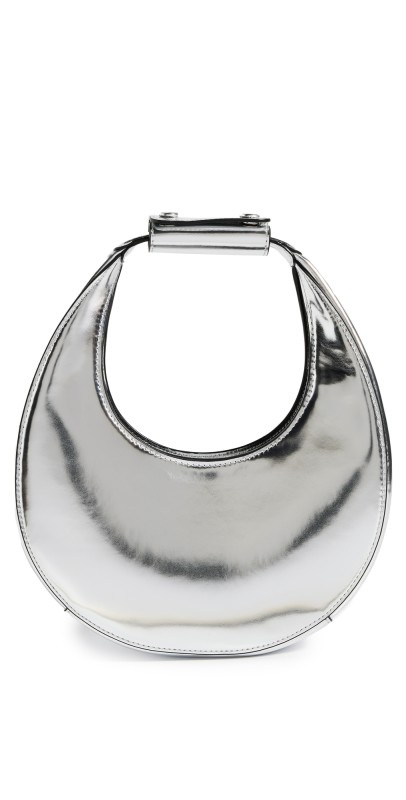 STAUD Mini Moon Bag Chrome