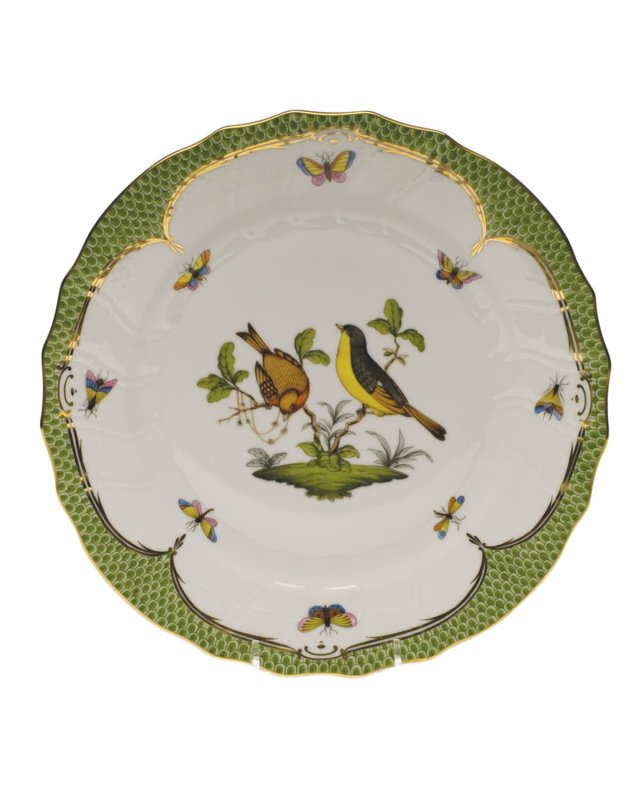 Rothschild Bird Green Motif 07 Dinner Plate