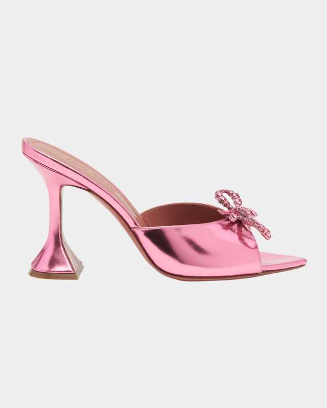 Rosie Metallic Leather Pedestal Sandals