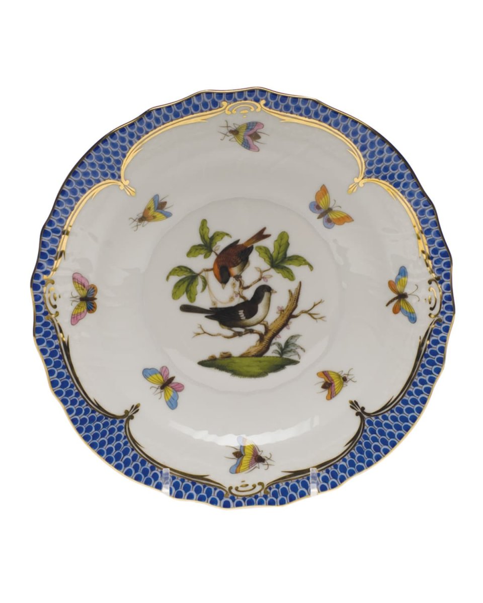 Rothschild Bird Blue Motif 4 Salad Plate