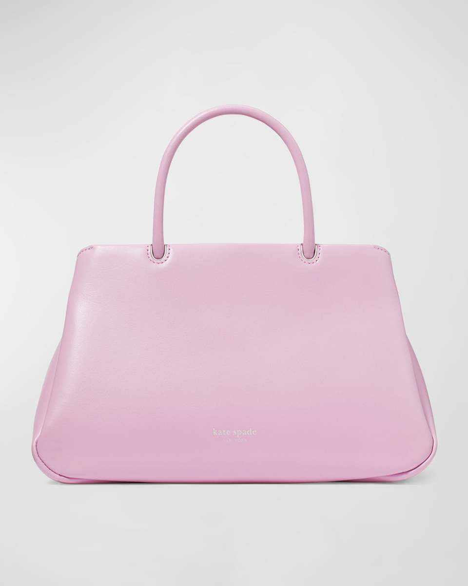 grace leather top-handle bag