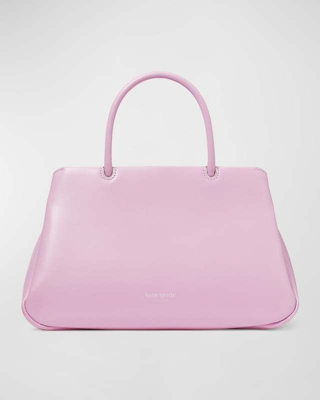 grace leather top-handle bag
