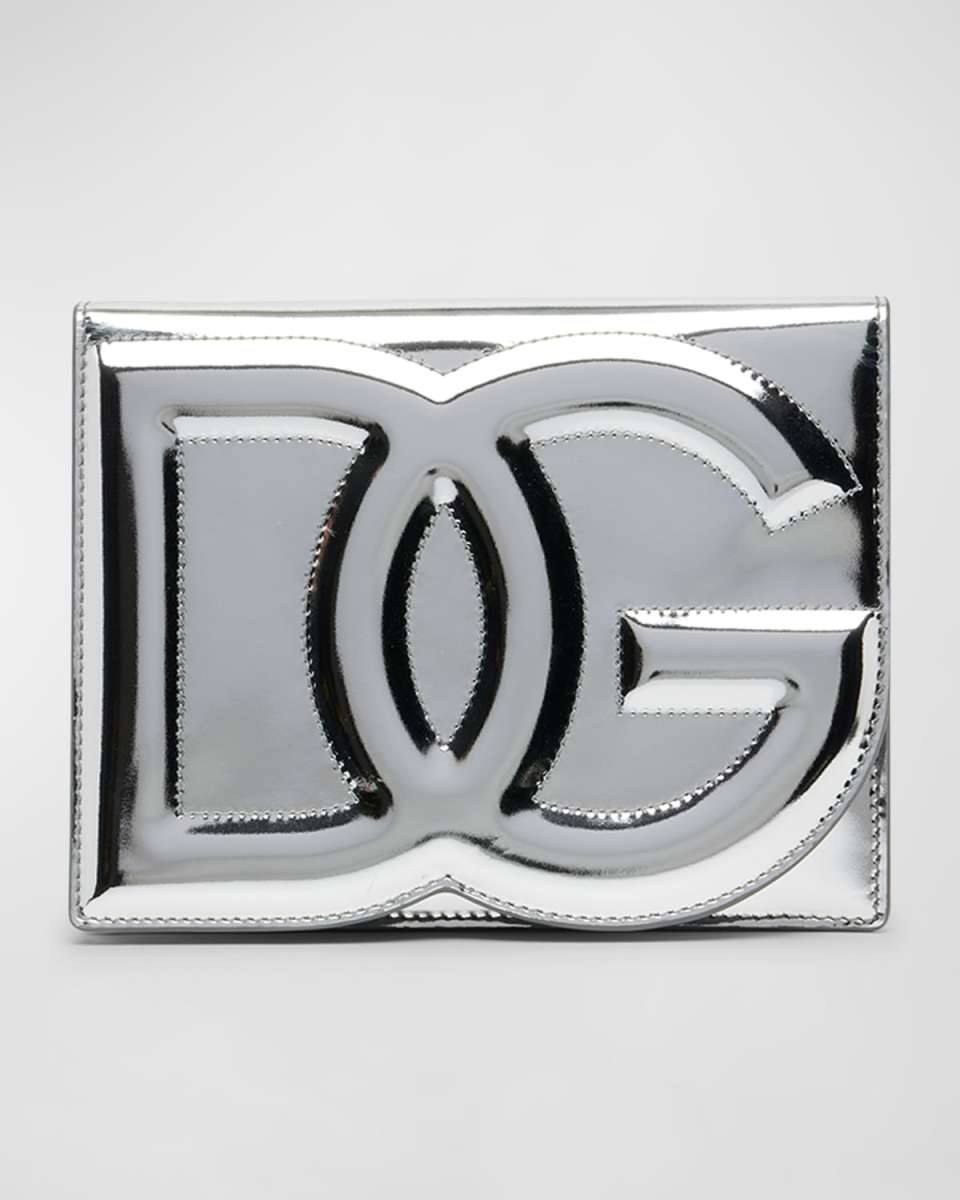 DG Logo Flap Metallic Shoulder Bag