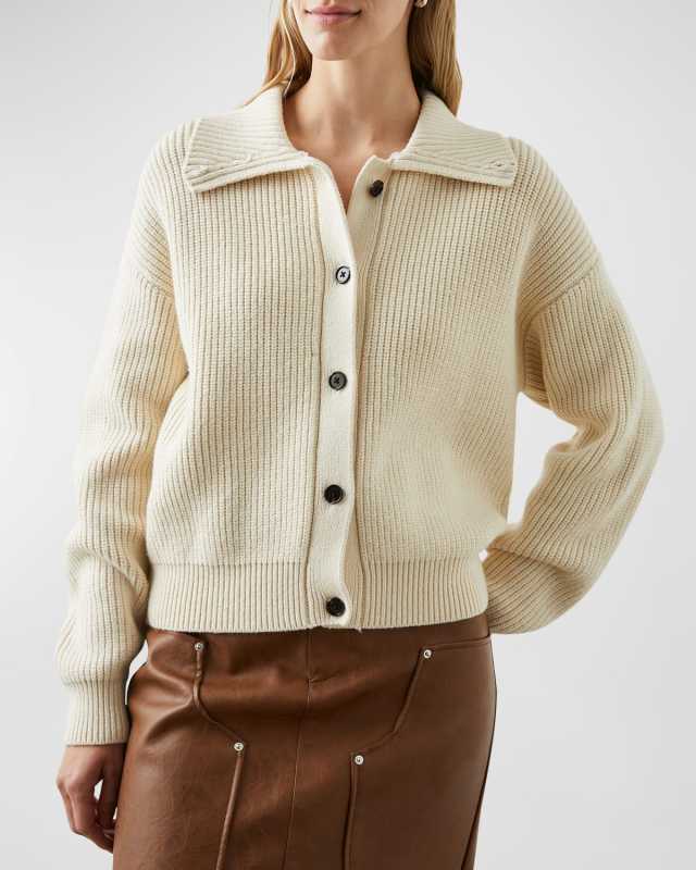 Esme Rib-Knit Cardigan