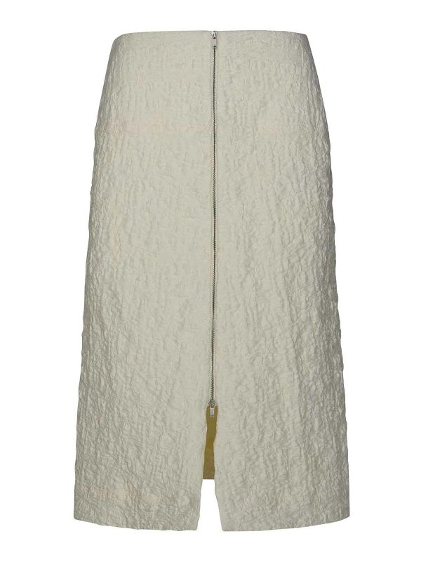 Jil Sander Jupe Midi - Blanc
