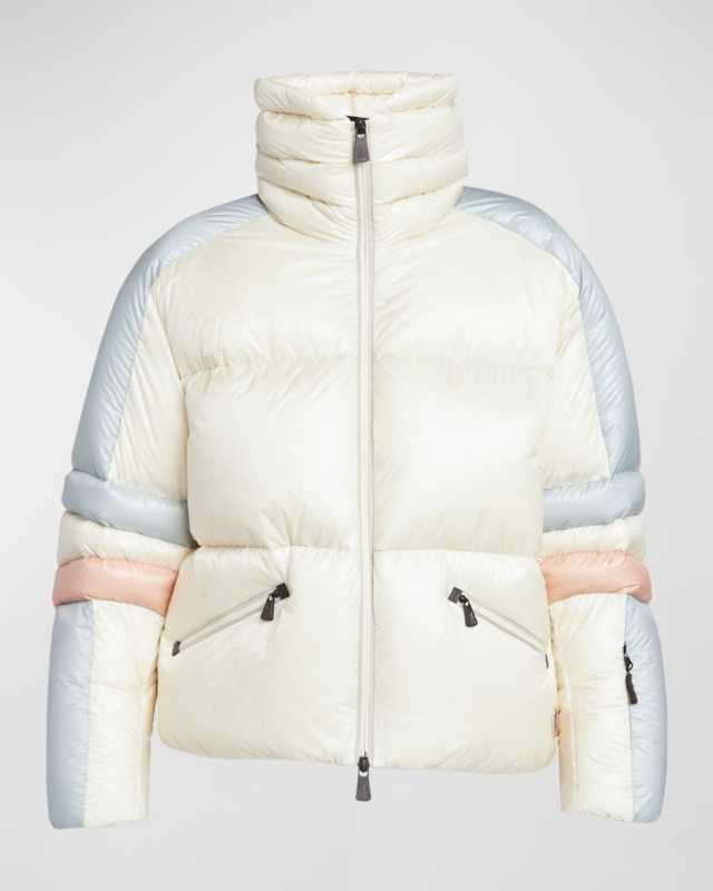 Mismi Colorblock Puffer Bomber Jacket