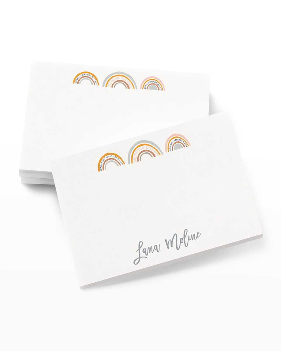 Lovely Rainbows Sticky Notes Set, Personalized