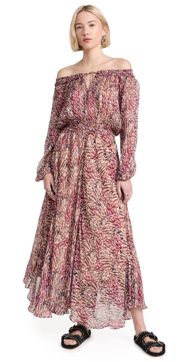 Isabel Marant Étoile Volga Dress Raspberry