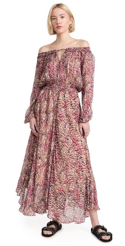 Isabel Marant Étoile Volga Dress Raspberry