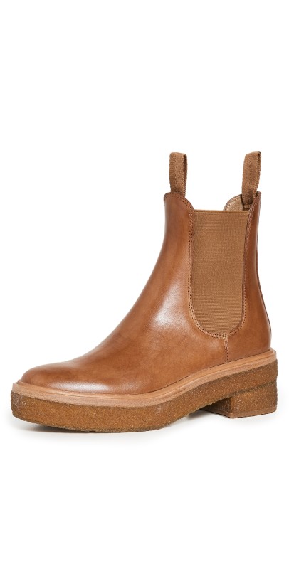 Loeffler Randall Raquel Crepe Sole Chelsea Boots Safari