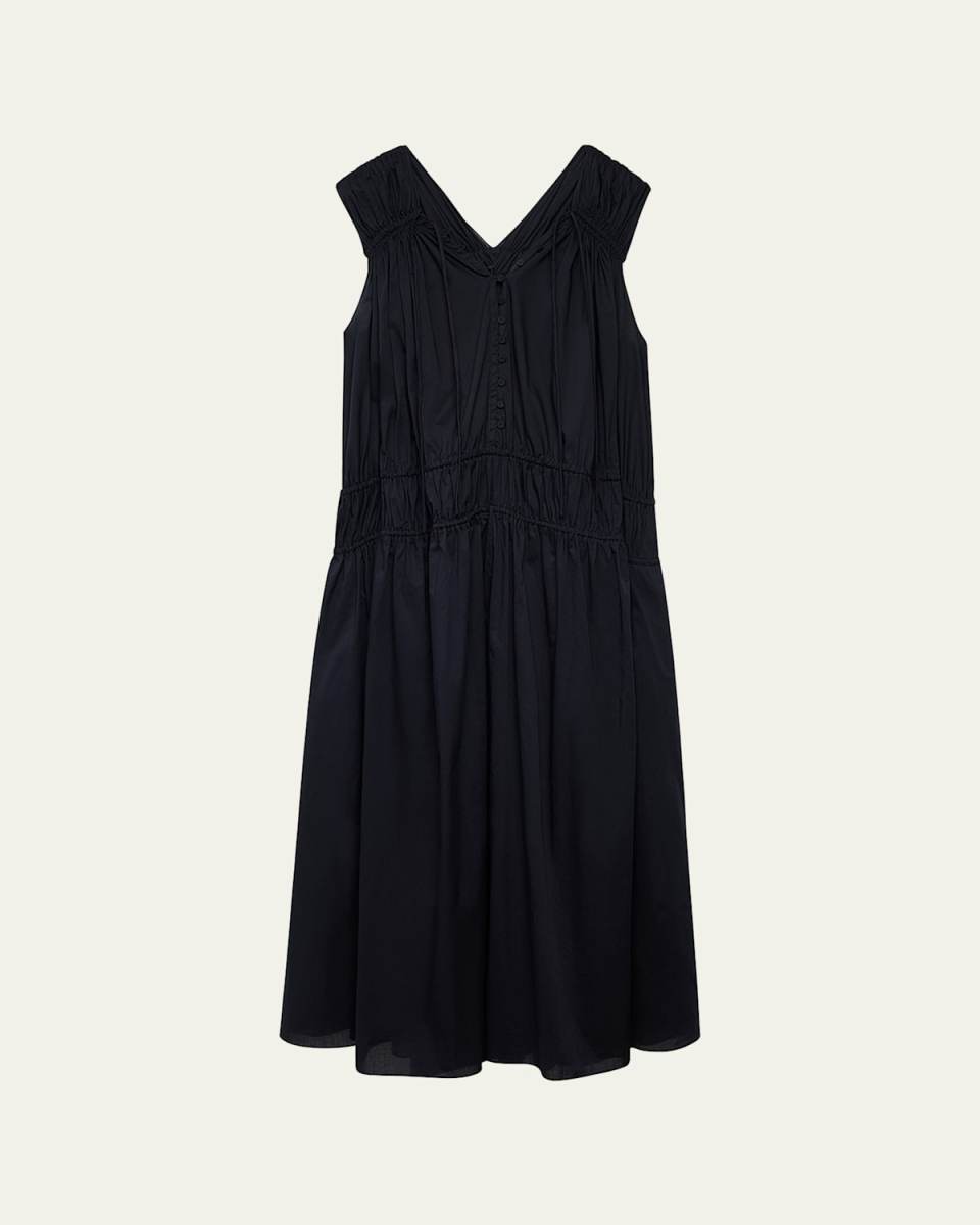 Long Gathered Dress