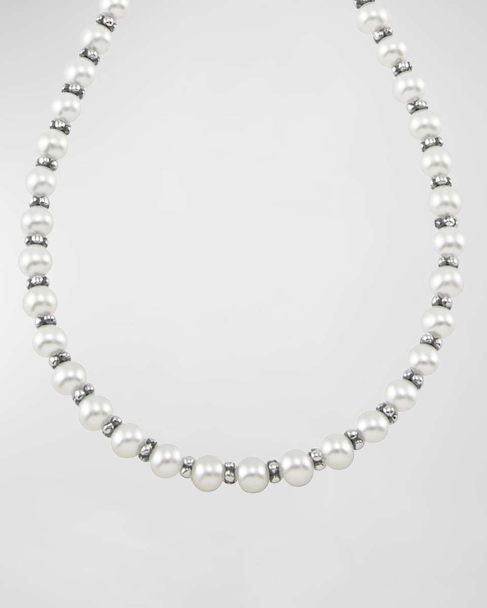 Kinder Sterling Silver & Pearl Necklace