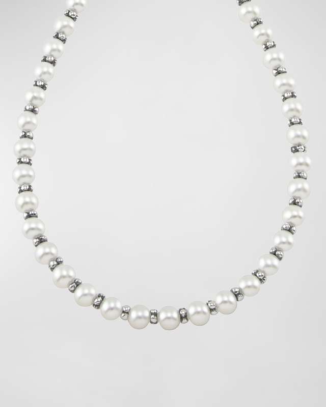 Kinder Sterling Silver & Pearl Necklace