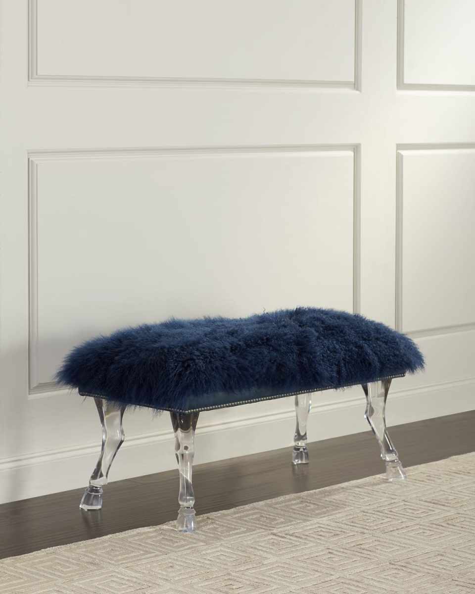 Ellsworth Sheepskin Bench