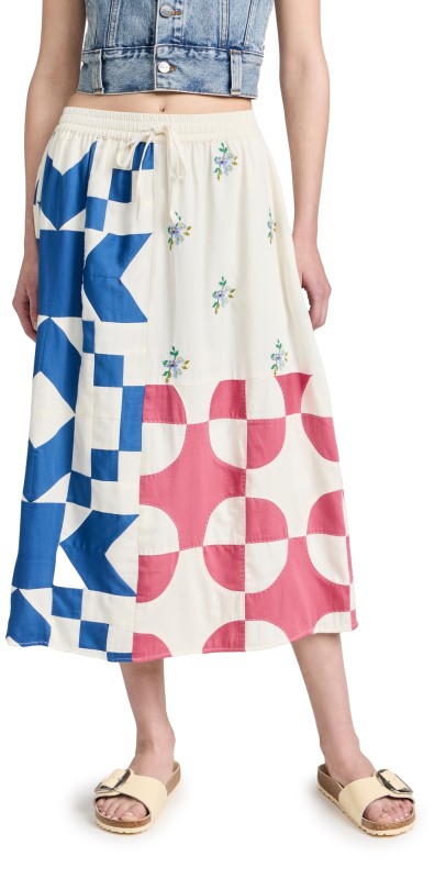 Sea Tanya Patchwork Skirt Multi