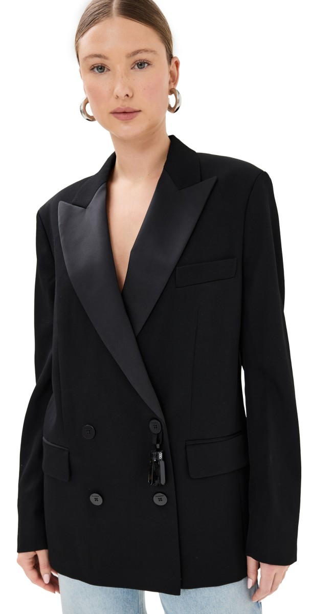 JW Anderson Tassle Tuxedo Jacket Black