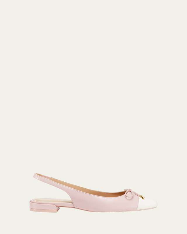 Sleek Bicolor Slingback Ballerina Flats