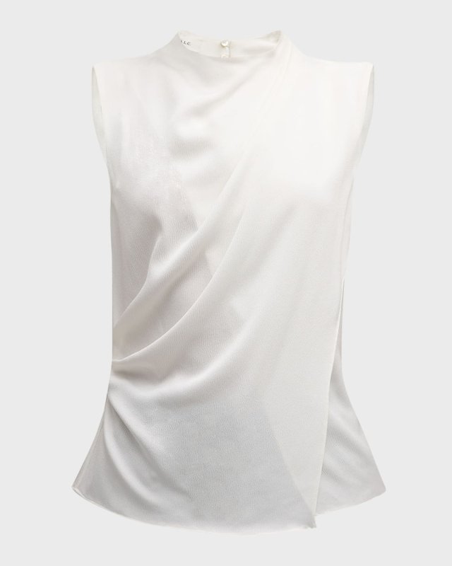 Amira Cowl-Neck Sleeveless Top
