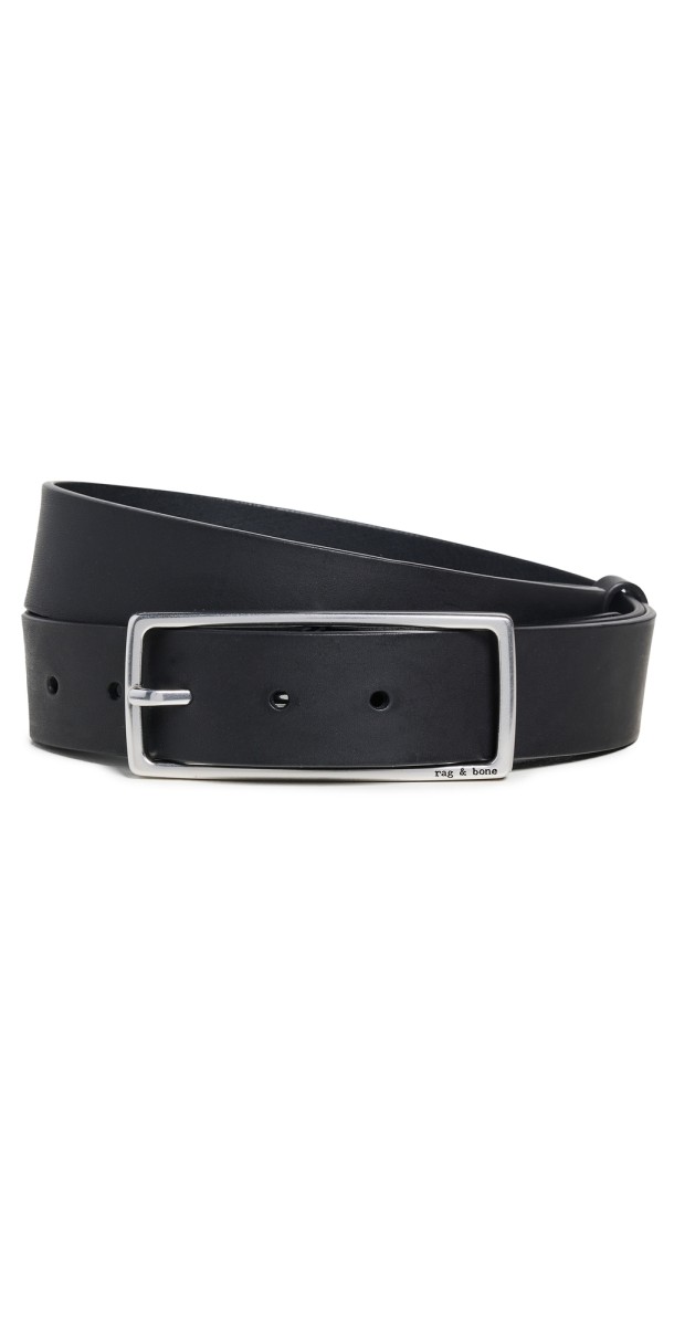 rag & bone Rebound Belt blk/silver
