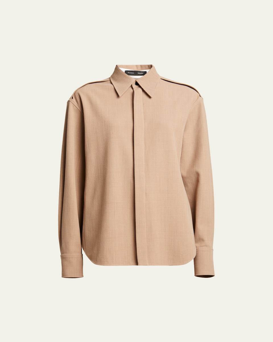 Maya Button Up Wool Shirt