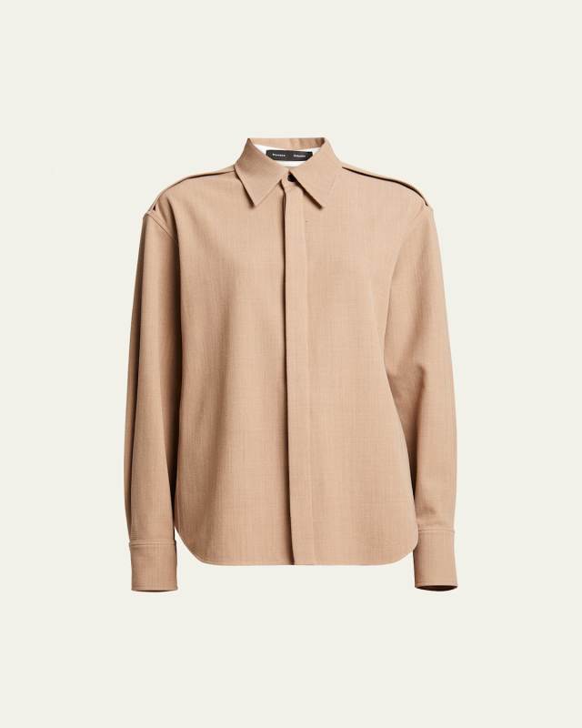 Maya Button Up Wool Shirt