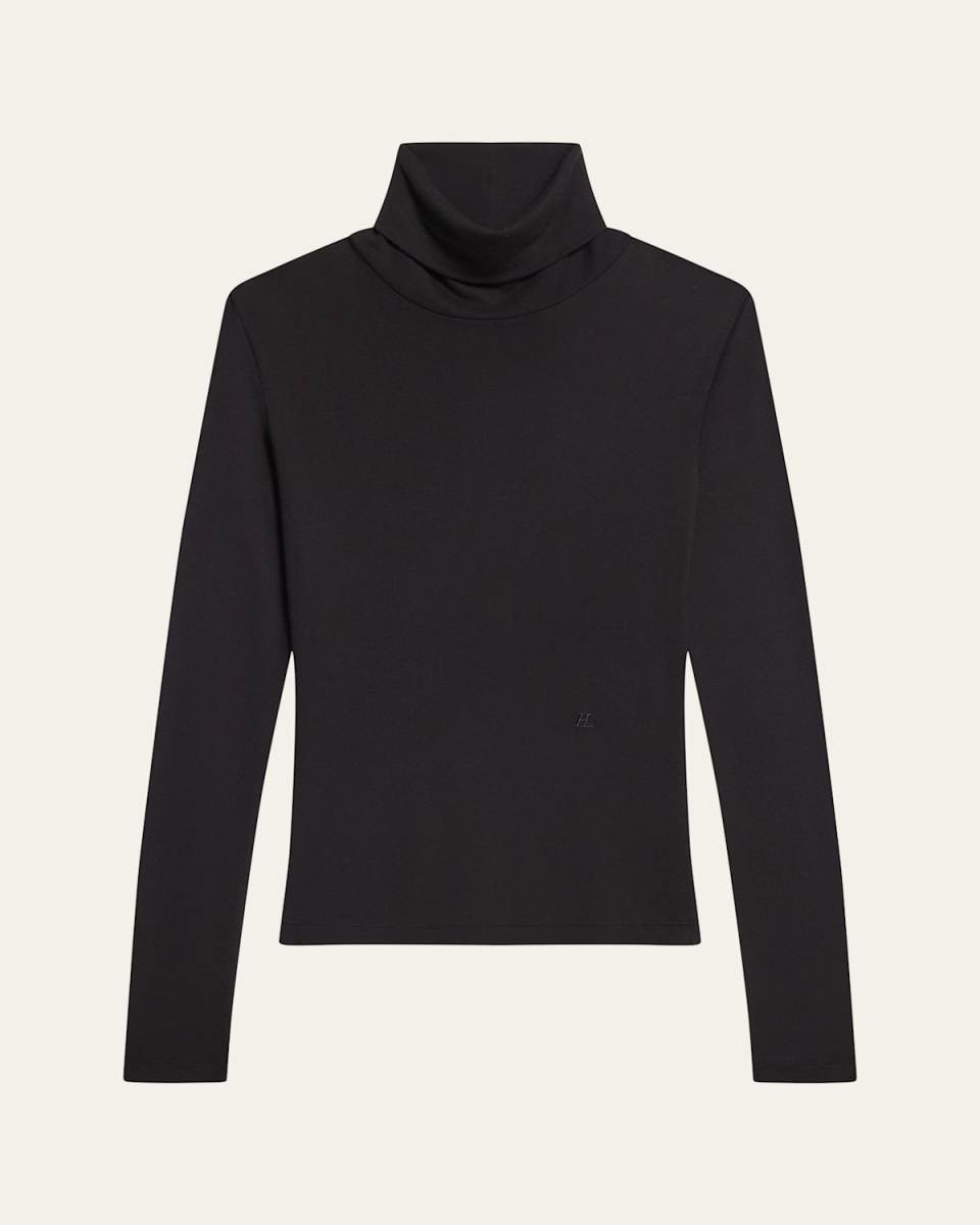 Long-Sleeve Turtleneck Top