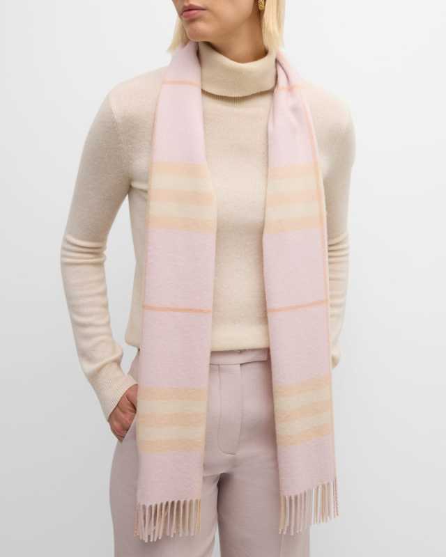 Giant Check Cashmere Scarf