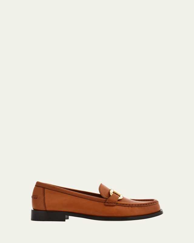 Maryan Calfskin Gancini Bit Loafers