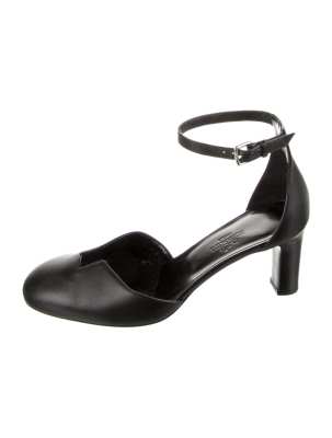 HERMES Lady 70 Leather D'Orsay Pumps