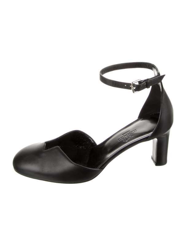 HERMES Lady 70 Leather D'Orsay Pumps