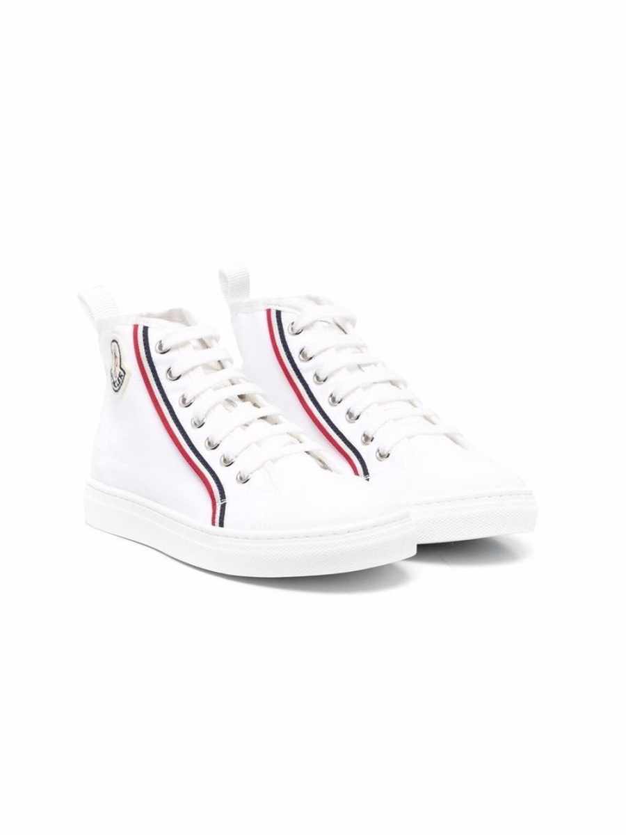 high-top lace-up trainers