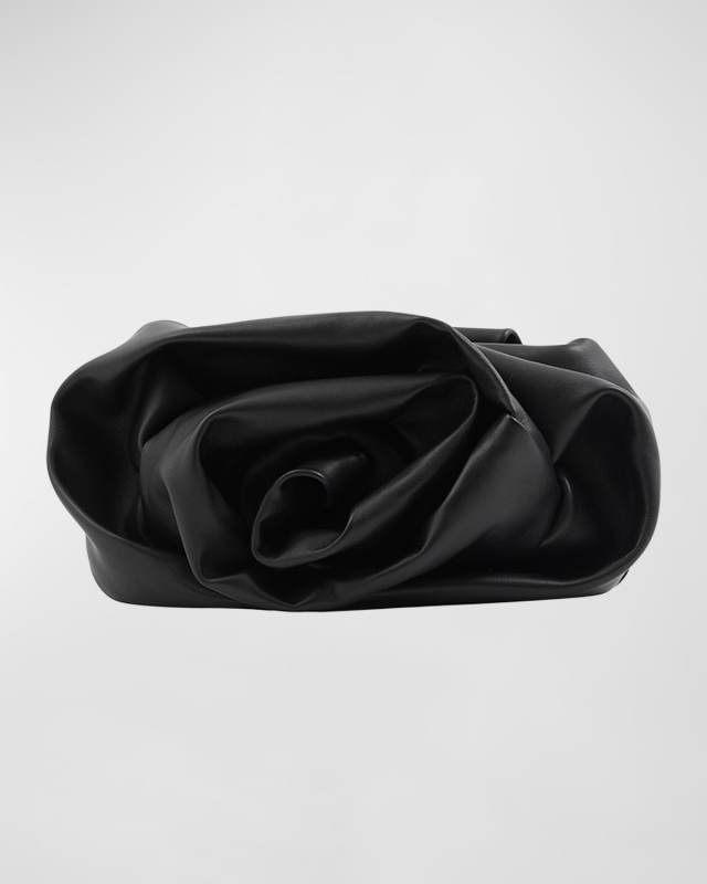 Rose Soft Leather Clutch Bag