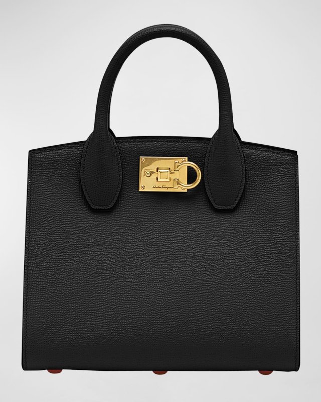 Studio Box Mini Leather Top-Handle Bag